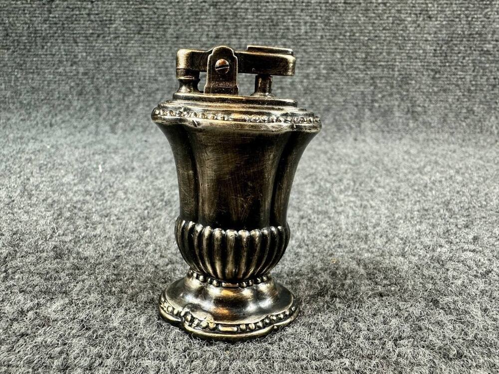Vintage Ronson Mayfair Table Lighter Bronze Finish 1950s No Flint USA